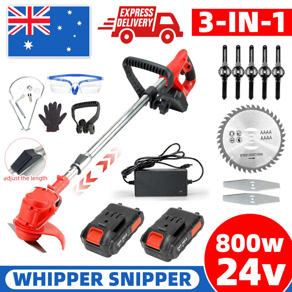 Oz Bargains™ TurboTrim Pro – Cordless Whipper Snipper & Grass Trimmer | Battery Lawn Cutter & Brushcutter
